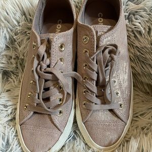 Lightly worn purple converse